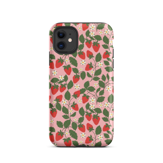 Pink Strawberry Cell Case